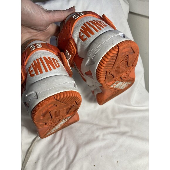 PATRICK EWING ATHLETICS ROGUE #33 Orange & White Men’s Size 7 Basketball Sneaker - Picture 7 of 12